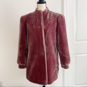 Vintage Sasson Borgazia purple fur coat